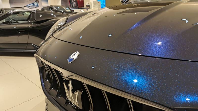 Maserati Grecale Modena – Protection cire Swissvax Shield finition brillance exceptionnelle près de Genève