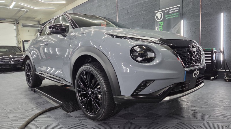 protection carrosserie ceramique gtechniq premium sur une nissan juke 2025 près de Geneve